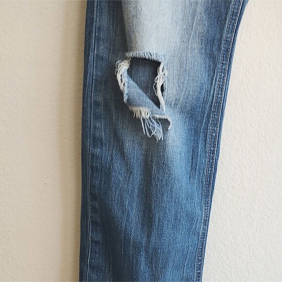 Buffalo David Bitton Ash X Basic Jeans 32x32 Blue Skinny Stretch Distress(34x32) - Picture 7 of 12
